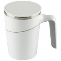 Термокружка MAGNIFIK, 470мл, крепление присоска, нерж сталь, ABS пластик, белый 106038 Leonord