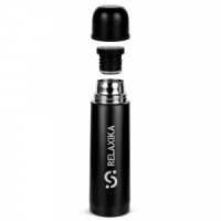 Термос Relaxika узк.горло 0,5л оружейный черный R101.500.2