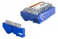 TDM Шина "N" нулевая с изолятором на DIN-рейку 6x9мм стойка бол. 8 групп никел. (10!) SQ0801-0327