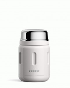 Термос BOBBER Jerrycan широк.горло 0,47л склад. ложка, светло-серый