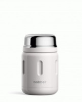 Термос BOBBER Jerrycan широк.горло 0,47л склад. ложка, светло-серый