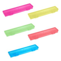 Пенал-футляр для кистей СТАММ, 350*90*35мм, неоновые цвета, ассорти Арт.245495