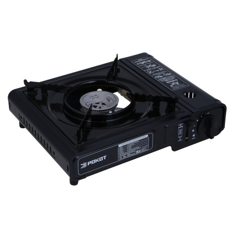 Плитка газ. к бал. с цанг. захватом тм РОКОТ,портатив.,в кейсе,32,2х27,1х7,5см,металл,пластик