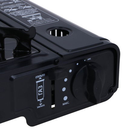 Плитка газ. к бал. с цанг. захватом тм РОКОТ,портатив.,в кейсе,32,2х27,1х7,5см,металл,пластик