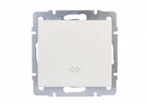 Lezard RAIN мех. выкл. промежуточный СУ 1 кл. бел. (корпус PC) 703-0288-107