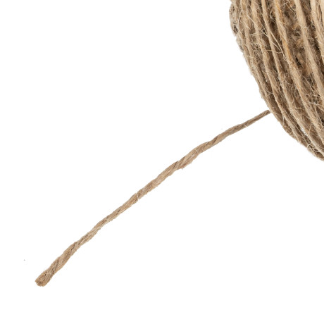 Шпагат джутовый, 1 мм, L 140 м, 2-ниточный, Сибртех