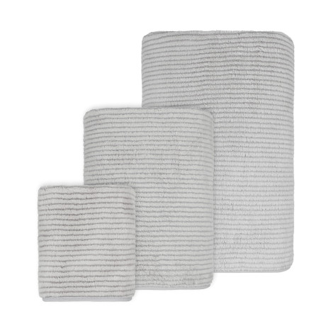 PROVANCE Basic Комплект полотенец, 3шт, 30х50, 50х80, 70х120, 95% пэ, 5% полиамид, 280гр/м, серый