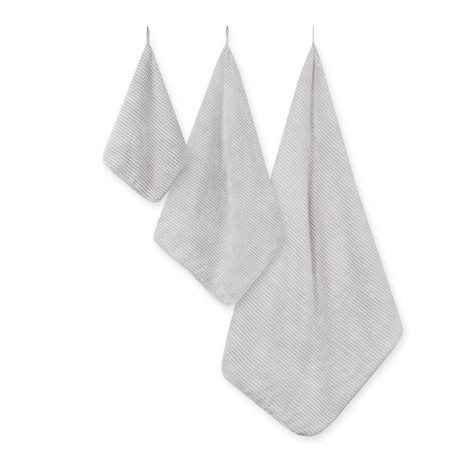 PROVANCE Basic Комплект полотенец, 3шт, 30х50, 50х80, 70х120, 95% пэ, 5% полиамид, 280гр/м, серый