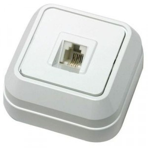 Makel роз. телеф. ОУ 1 мест. бел. (RJ11) 45114