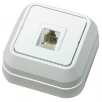 Makel роз. телеф. ОУ 1 мест. бел. (RJ11) 45114