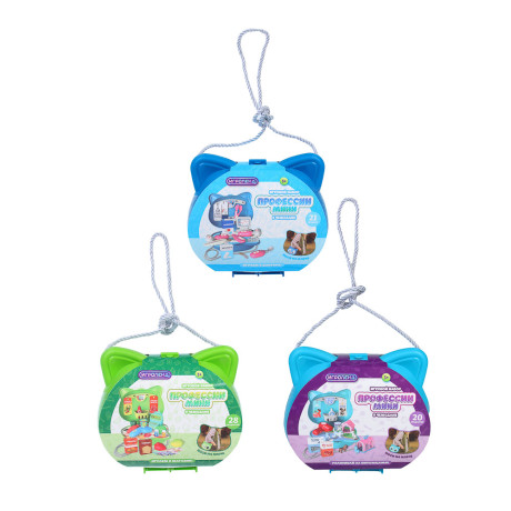 ИГРОЛЕНД Набор игровой профессии мини в сумочке, PP, ABS, картон, 20х10х19 см, 3 вида