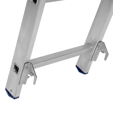 Лестница, 3 х 11 ступеней, алюминиевая, трехсекционная, Сибртех