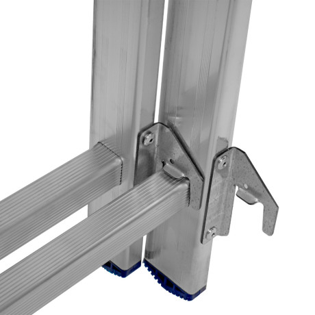 Лестница, 3 х 11 ступеней, алюминиевая, трехсекционная, Сибртех