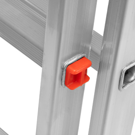 Лестница, 3 х 11 ступеней, алюминиевая, трехсекционная, Сибртех