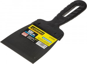 Шпатель STAYER "PROFESSIONAL" фасадный нержавеющий, с пластмассовой ручкой, 100мм