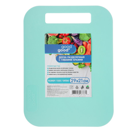 Доска гибкая универсальная, пластик, 29x21см, 3 цвета, арт.Р2010