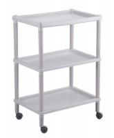 Этажерка 3 полки (42*29*61см) Флавия, пластик, светло-серый 431241030 Бытпласт