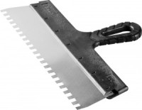 Шпатель ЗУБР &quot;МАСТЕР&quot; ФАСАДНЫЙ, нержавеющее полотно, 350мм, зуб 8х8мм