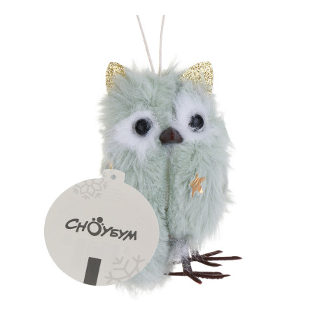 СНОУ БУМ Сувенир елочный Совенок 8 см, полиэстер, 3 вида