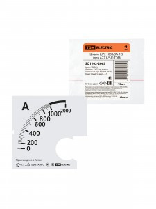 TDM Шкала Ш72 1000/5А-1,5 (для А72 Х/5А) (15!) SQ1102-2065