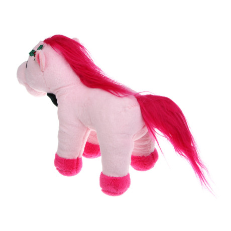 СНОУ БУМ Мягкий сувенир Лошадка 20x24x9 см, полиэстер, 4 дизайна