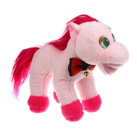 СНОУ БУМ Мягкий сувенир Лошадка 20x24x9 см, полиэстер, 4 дизайна