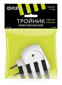 ФАZА разветвитель (тройник) 3роз. 6А белый АП-3-Ш (шар)