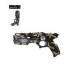 ИГРОЛЕНД Пистолет "Ночной штурм", свет, звук, вибрация, 3хАА, HIPS, 18х3,5х34 см , 2 дизайна