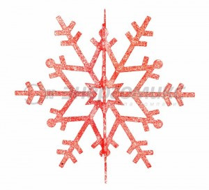 "Фигура елочная "Снежинка резная 3D", 61 см, цвет красный502-362 Neon Night