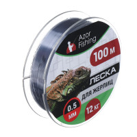 AZOR FISHING Леска для жерлиц, 100м, 0,50мм, 12кг