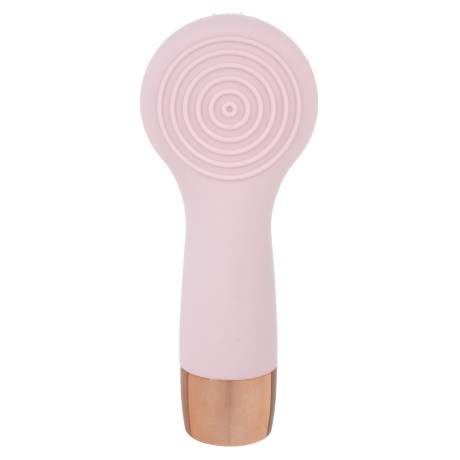 LEBEN Массажер для лица силиконовый, 2xAAA (не в компл.), влагозащита IP6, розовый