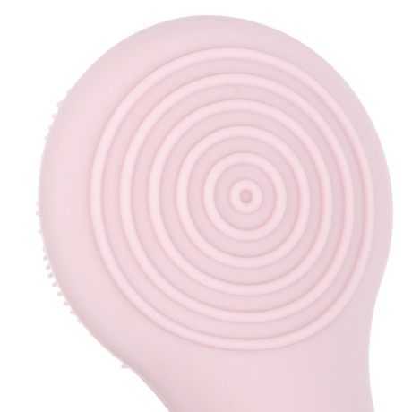 LEBEN Массажер для лица силиконовый, 2xAAA (не в компл.), влагозащита IP6, розовый