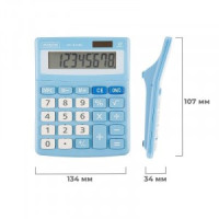 Калькулятор настольный Attache, AС-223BL,8р,двойное питание, голубой Арт.1779807