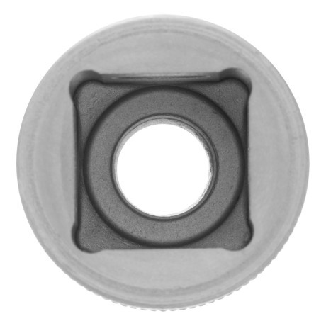 Головка торцевая, 9 мм, двенадцатигранная, CrV, под квадрат 1/2, хромированная Stels