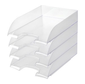 Лоток для бумаг ATTACHE, прозрачный 4шт/упаковке 1111995