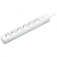 Perfeo Сетевой фильтр (удл.) POWER STREAM ПВС 3х0.8 6роз. 3м белый 2500Вт C3971