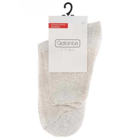 Носки с ослабленной резинкой GALANTE, р. 23, 80% хлопок, 17% полиамид, 3% эластан, цвета в ас-те