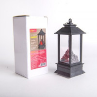 Фигура новогодняя &quot;Present&quot; черный/красный, 5,5x5,5x13см 1LED LR44x3 (в компл.) 4,5V, Funray