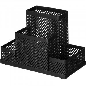 Подставка Attache 4х секц. для канц.прин. башня ,мет.сет,160х110х80мм чёрн 688771