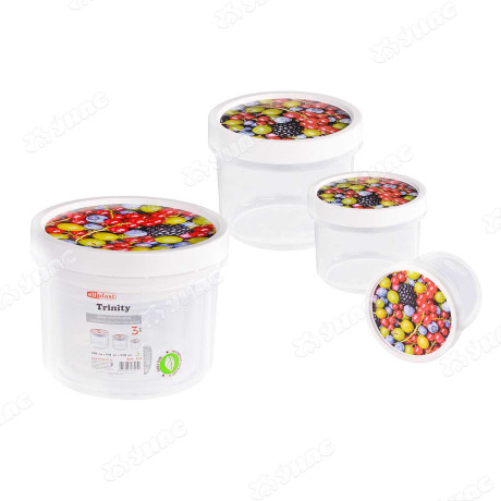 Набор контейнеров с завинчивающ.крыш Эльфпласт 524