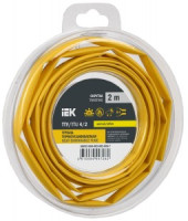IEK термоусадка трубка ТТУ нг-LS 4/2 желтая (2м/упак, цена за уп) ТУТ UDR12-004-002-002-K05-T