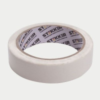 STEKKER малярная лента (крепп скотч) 24 мм длина 40 м на бумажной основе белая (9!)INTP7-24-40 39154