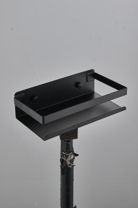 DIADONNA Полка для ванной настенная (SUS) 20x10x5.8 см, черный, D7201-20BL