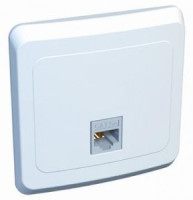 Systeme Electric Этюд роз. комп. СУ 1 мест. бел. (пл.осн., RJ45) KOMC-001B (10!)