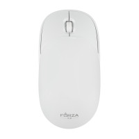 FORZA Компьютерная мышь беспроводная, 1000/1400/1800 DPI, 2.4GHz, 1xAAA, слайдер, белая