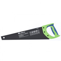Ножовка по дереву &quot;Зубец&quot;, 400 мм, 7-8 TPI, каленый зуб 2D, защитное покрытие, двухкомпонентная рукоятка Сибртех