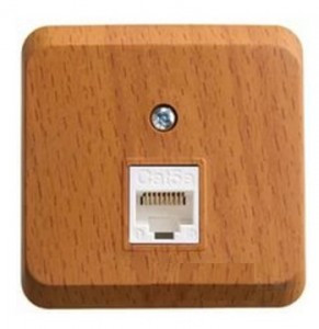 Systeme Electric Этюд роз. комп. ОУ 1 мест. бук (пл.осн., RJ45) KOMA-001T (17!)