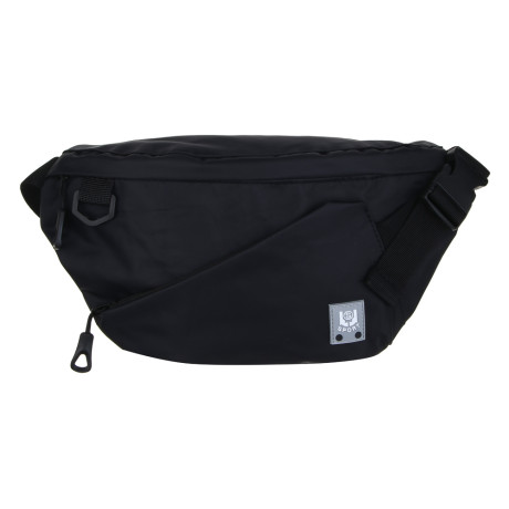 ЮL Инновикс Сумка-бананка из водооталкивающей ткани, 3 отделения, ПЭ, 33х17см, черный, МП-3