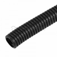 Труба автомоб. гофр. ПП разрезная d12,7мм (бухта 50м,цена за м) (черно-серый) (50!) DKC(ДКС) 15-1350
