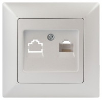 ЭРА Intro Solo роз. СУ  1 комп.(RJ45),  перламутр 4-303-06 53993